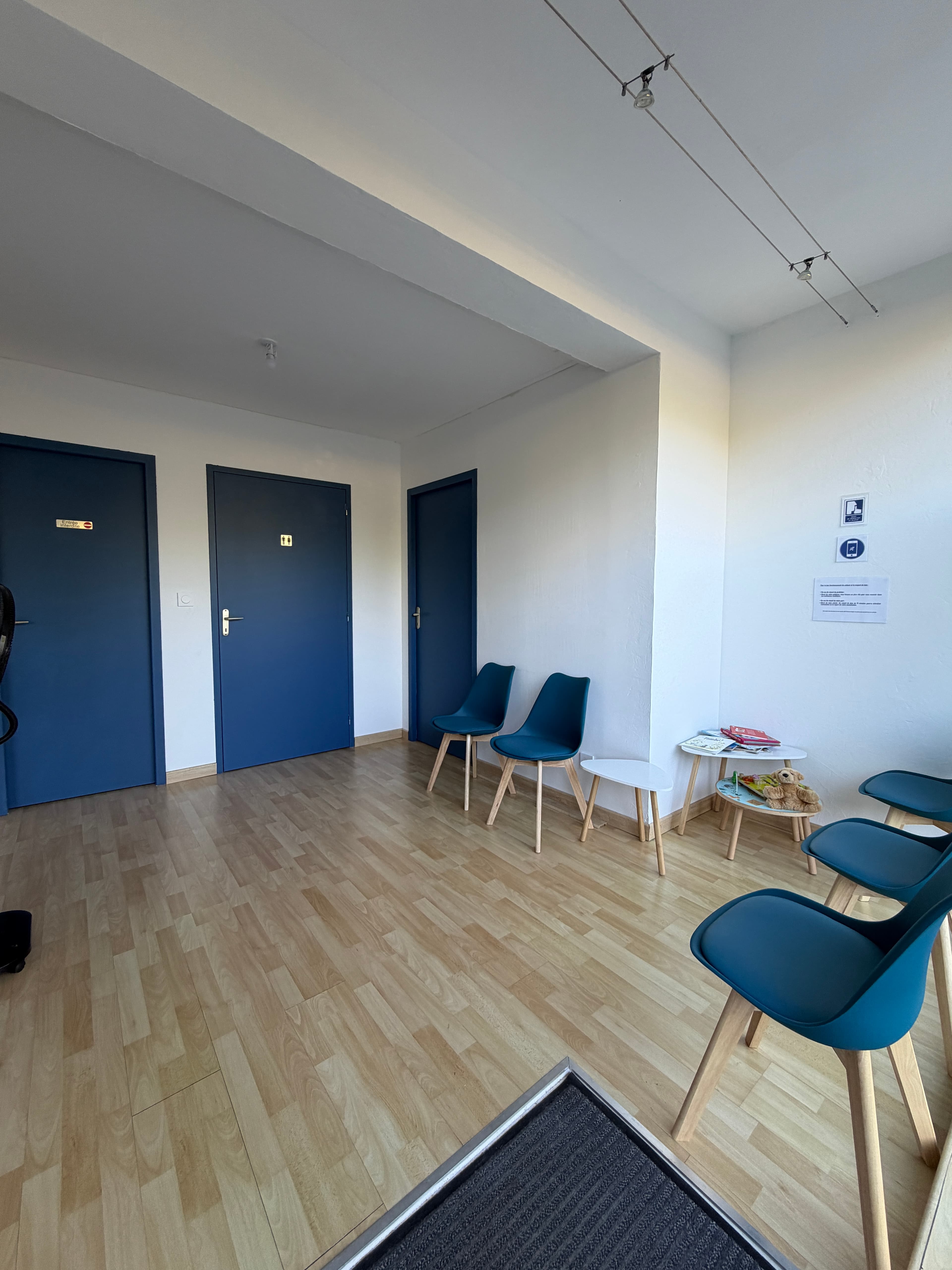 Salle d'attente du Cabinet de Chiropraxie Ramonville